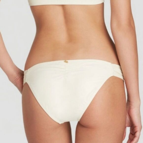 PILYQ pearl faux skin teeny bikini bottom. NWT - Picture 4 of 6